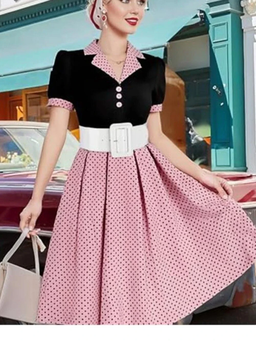 Women Wide Stretchy White Belt Vintage Style Elastic Waist Belt for Dresses